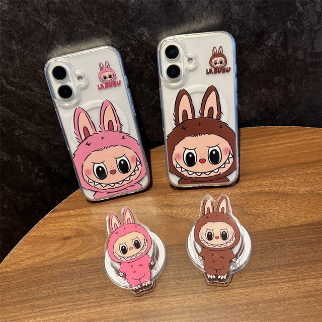 Picture of Cartoon Labubu Phone Case - Magnetic Phone Case for iPhone - Couple Phone Case