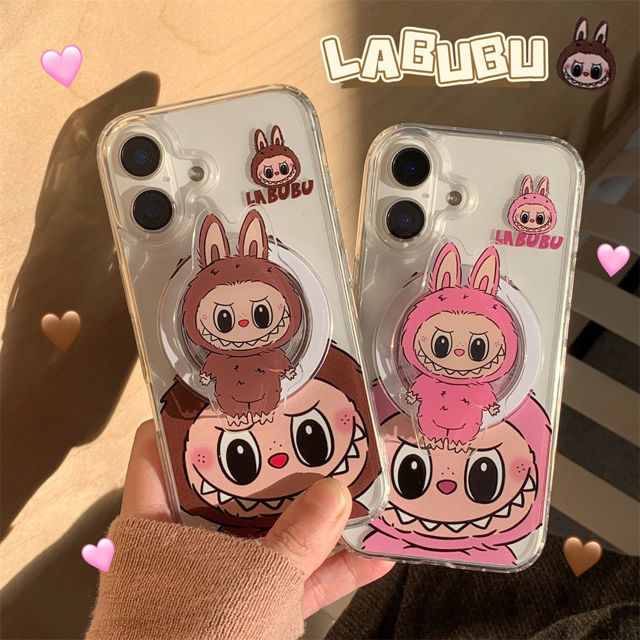 Picture of Cartoon Labubu Phone Case - Magnetic Phone Case for iPhone - Couple Phone Case