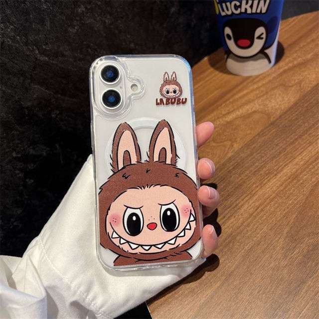 Picture of Cartoon Labubu Phone Case - Magnetic Phone Case for iPhone - Couple Phone Case