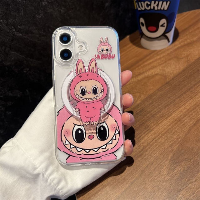 Picture of Cartoon Labubu Phone Case - Magnetic Phone Case for iPhone - Couple Phone Case