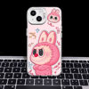 Picture of Cartoon Labubu Phone Case - Painting Style for iPhone - Fun Character Gift
