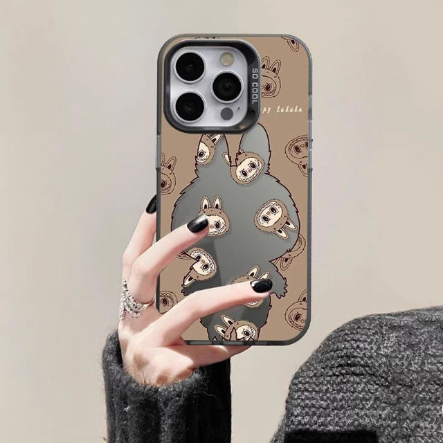 Picture of Cartoon Labubu Phone Case - Hollow Labubu Style for iPhone and Galaxy - Fun Character Gift