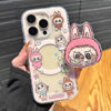 Picture of Cartoon Labubu Phone Case - Pink Magnetic Style for iPhone and Galaxy - Fun Character Gift