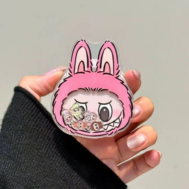 Picture of Cartoon Labubu Phone Case - Pink Magnetic Style for iPhone and Galaxy - Fun Character Gift