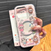 Picture of Cartoon Labubu Phone Case - Pink Magnetic Style for iPhone and Galaxy - Fun Character Gift