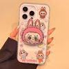 Picture of Cartoon Labubu Phone Case - Pink Magnetic Style for iPhone and Galaxy - Fun Character Gift