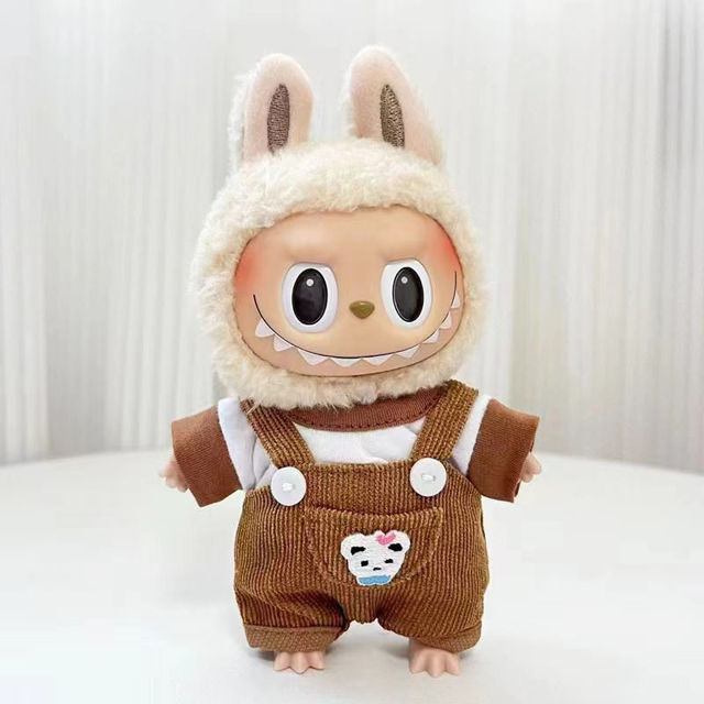 Picture of Bear Overalls Set - Labubu Clothing Set - Doll and Shoes Not Included