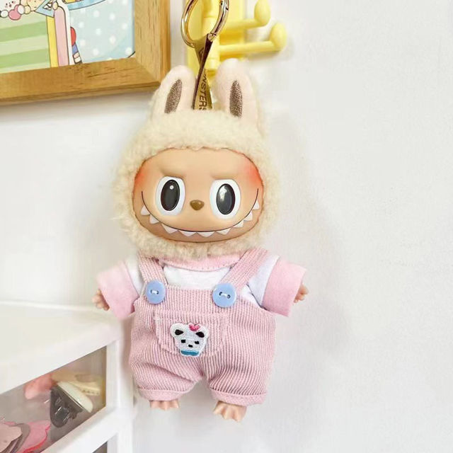 Picture of Bear Overalls Set - Labubu Clothing Set - Doll and Shoes Not Included