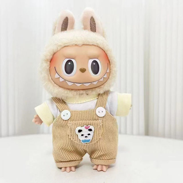 Picture of Bear Overalls Set - Labubu Clothing Set - Doll and Shoes Not Included