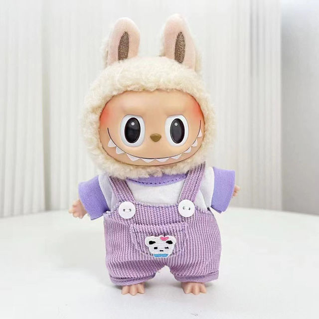 Picture of Bear Overalls Set - Labubu Clothing Set - Doll and Shoes Not Included