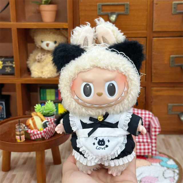 Picture of Custom Labubu Clothing Set - Cat Maide Set - Doll Not Included