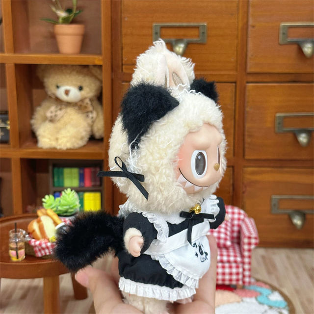 Picture of Custom Labubu Clothing Set - Cat Maide Set - Doll Not Included