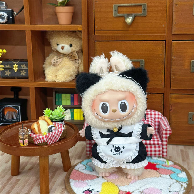 Picture of Custom Labubu Clothing Set - Cat Maide Set - Doll Not Included