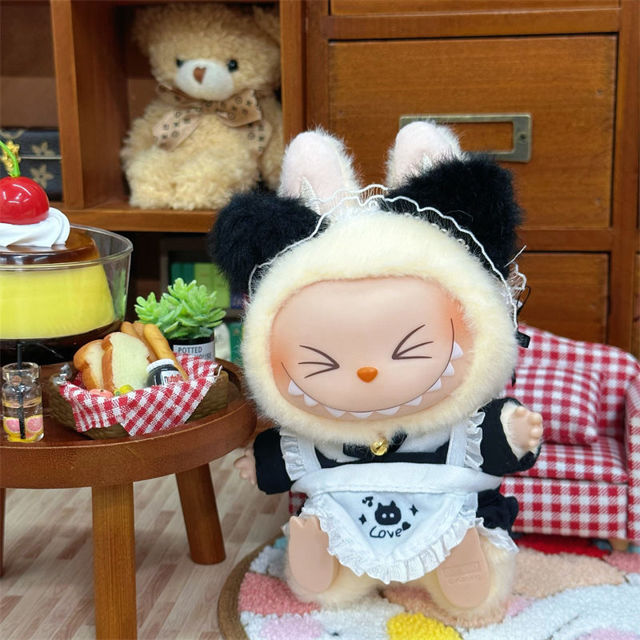Picture of Custom Labubu Clothing Set - Cat Maide Set - Doll Not Included