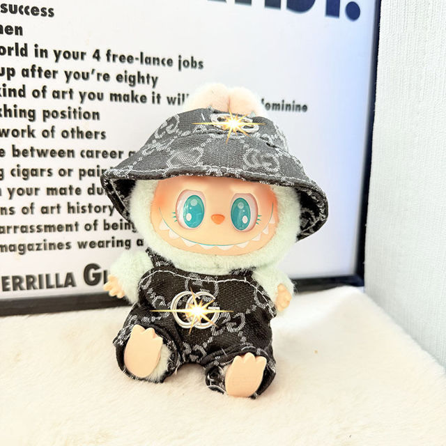 Picture of Gucci Style Black Suit - Labubu Clothing Set - Doll and Shoes Not Included