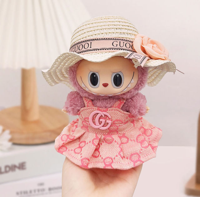Picture of Gucci Style Pink Princess Dress - Labubu Clothing Set - Doll and Shoes Not Included
