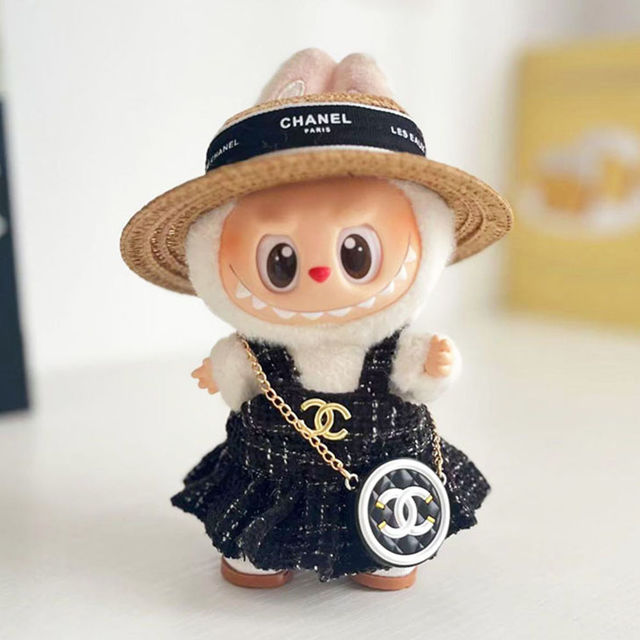 Picture of Custom Labubu Clothing Sets - Black Chanel Style set - Doll Not Included
