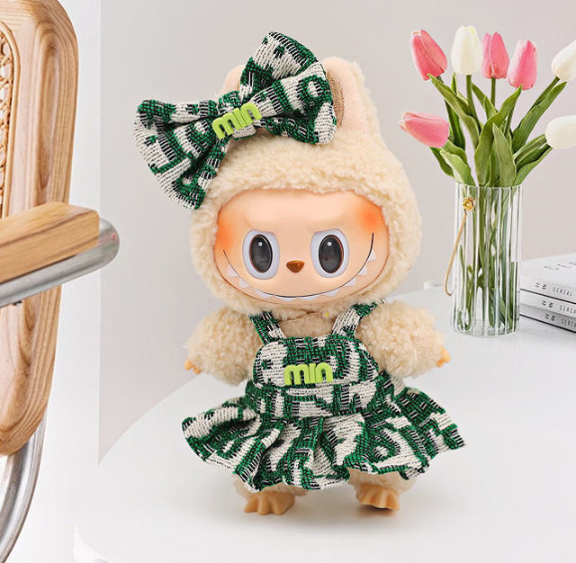 Picture of Custom Labubu Clothing Sets - Green Miu Miu Style set - Doll Not Included