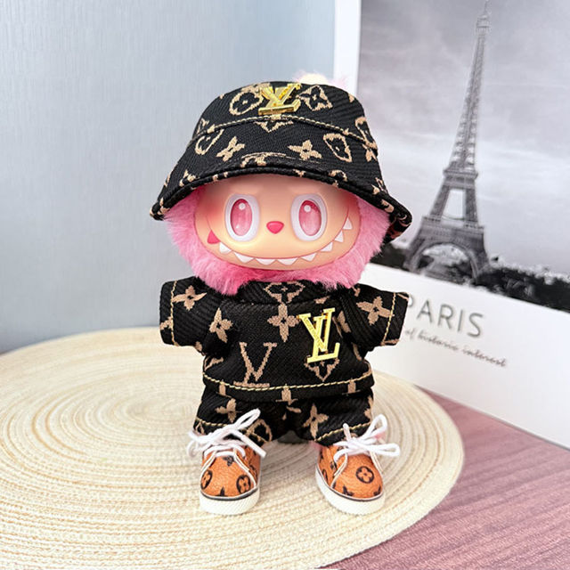 Picture of Custom Labubu Clothing Sets - Black L.V. Style set - Doll Not Included