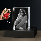 Picture of Custom Photo 3D Laser Crystal Portrait