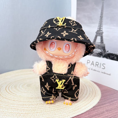 Picture of Custom Labubu Clothing Sets - Black Overall L.V. Style set - Doll Not Included