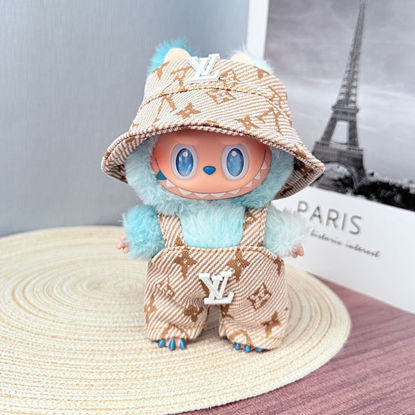 Picture of Custom Labubu Clothing Sets - Beige Overall L.V. Style set - Doll Not Included