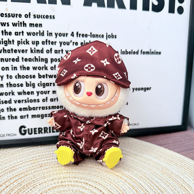 Picture of LV Style Brown Pajamas - Labubu Clothing Set - Doll and Shoes Not Included