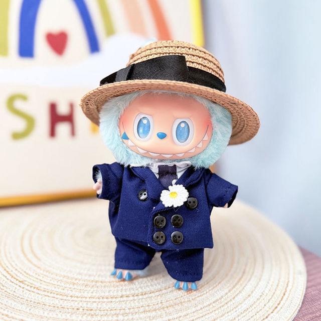 Picture of Custom Labubu Clothing Sets - Blue Suite - Doll Not Included