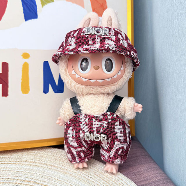 Picture of Custom Labubu Clothing Sets - Red DIOR Style - Doll Not Included