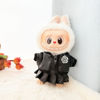 Picture of CHANEL Style Floral Leather Jacket and Skirt - Labubu Clothing Set - Doll and Shoes Not Included