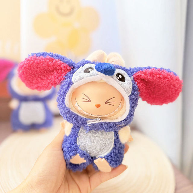 Picture of Blue Alien Puppy - Labubu Clothing Set - Doll and Shoes Not Included