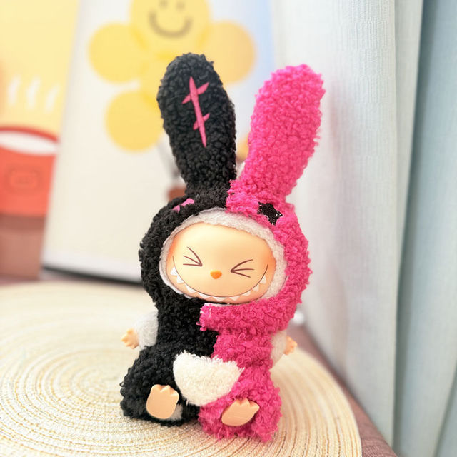 Picture of Red and Black Bunny Costume - Labubu Clothing Set - Doll and Shoes Not Included