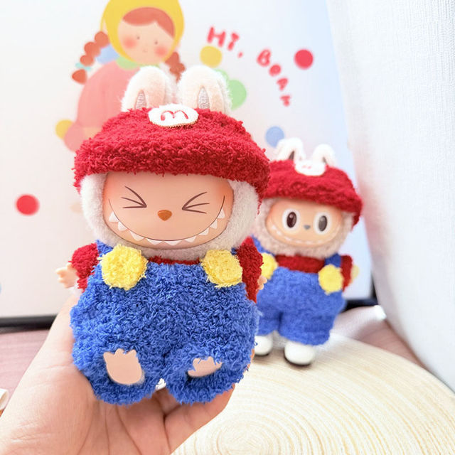 Picture of Mario Character Set - Labubu Clothing Set - Doll and Shoes Not Included