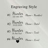 Picture of Personalized Pet Name Collar - Grid Series - Engraved Pet Name Dog Bone Tag - Gift for Pets