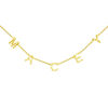 Picture of Dainty Initial Necklace - Sideways Initial Necklace - Spaced Letter Name Necklace