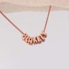 Picture of Custom Bubble Initial Necklace - Personalized Bubble Name Necklace - Custom Jewelry