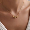 Picture of Custom Bubble Initial Necklace - Personalized Bubble Name Necklace - Custom Jewelry