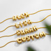 Picture of Custom Bubble Initial Necklace - Personalized Bubble Name Necklace - Custom Jewelry
