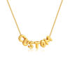 Picture of Custom Bubble Initial Necklace - Personalized Bubble Name Necklace - Custom Jewelry
