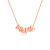 Picture of Custom Bubble Initial Necklace - Personalized Bubble Name Necklace - Custom Jewelry