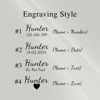 Picture of Personalized Pet Name Collar - Grid Series - Engraved Pet Name Square Tag - Gift for Pets
