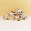 Picture of Personalized Pet Name Collar - Small Floral Series - Engraved Pet Name Square Tag - Gift for Pets
