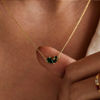 Picture of Custom Heart Shaped Birthstone Necklace - Personalized Necklace for Mother's Day