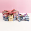 Picture of Personalized Pet Name Collar - 7 Color Grid Series - Engraved Pet Name Square Tag - Gift for Pets