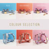 Picture of Personalized Pet Name Collar - 7 Color Grid Series - Engraved Pet Name Square Tag - Gift for Pets