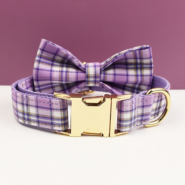 Picture of Personalized Pet Name Collar - 4 Grid Series - Engraved Pet Name Square Tag - Gift for Pets