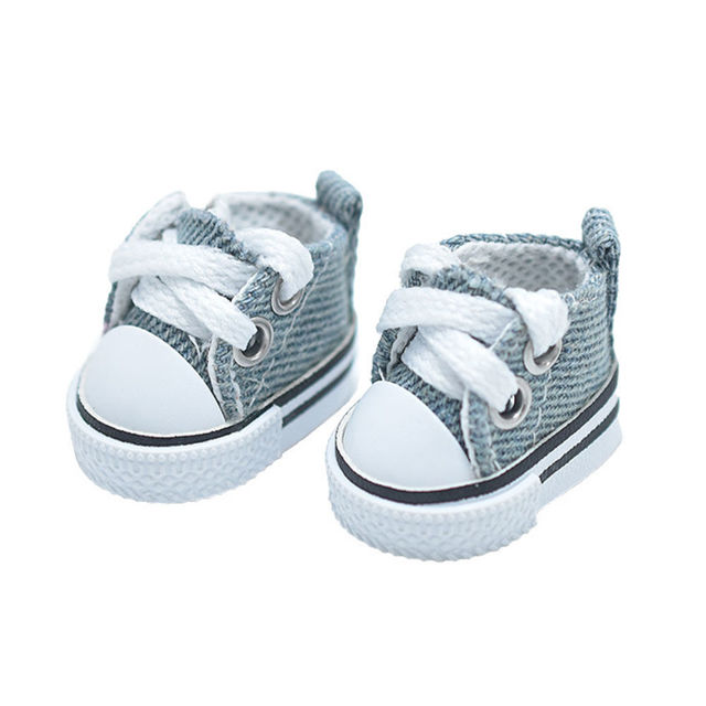 Picture of 17cm Labubu Canvas Shoes - Labubu Doll Accessory - Doll Shoes
