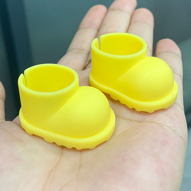 Picture of 17cm Labubu Soft Silicone Rain Shoes - Labubu Doll Accessory - Doll Shoes