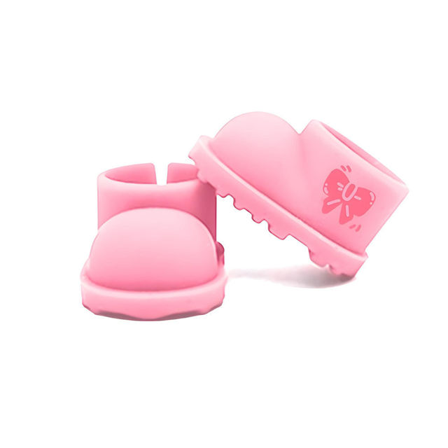 Picture of 17cm Labubu Soft Silicone Rain Shoes - Labubu Doll Accessory - Doll Shoes