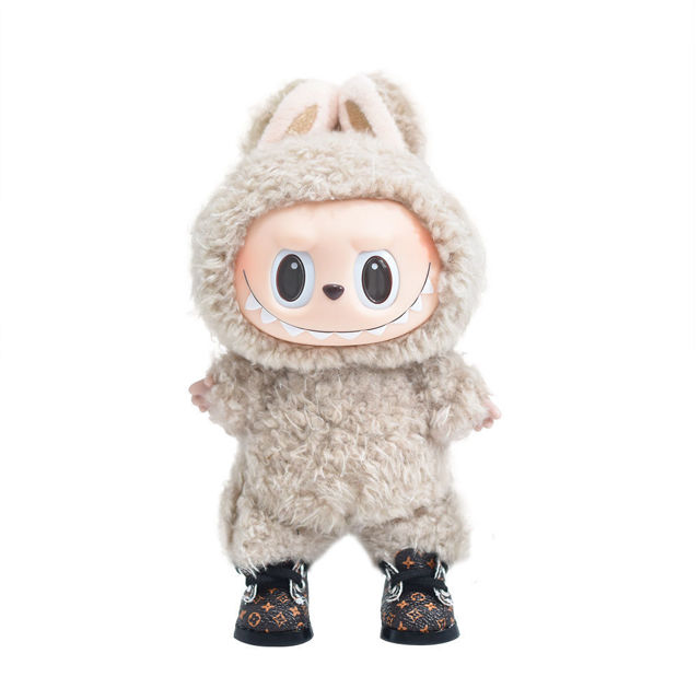 Picture of 17cm Labubu L.V. Inspired Shoes - Labubu Doll Accessory - Doll Shoes
